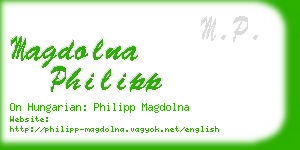 magdolna philipp business card